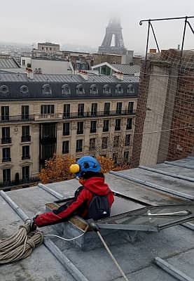 cordiste en sondage amiante à Paris