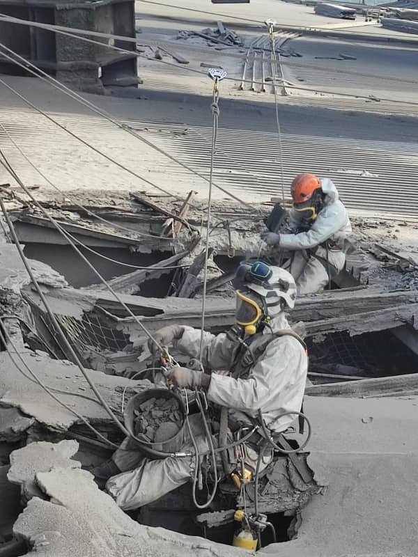 Chantier de sécurisation de la toiture