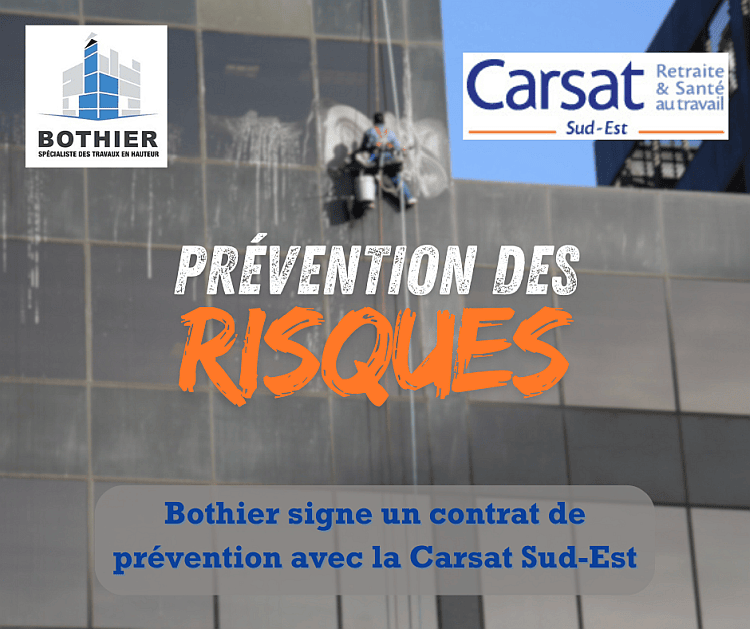 Contrat de prévention des risques entre Bothier et la Carsat Sud Est